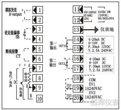 日本島電SR93溫控器接線圖