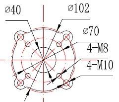 PSQ角行程執(zhí)行機(jī)構(gòu)安裝尺寸