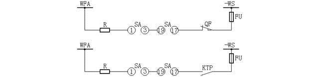 開關(guān)事故跳閘音響回路接線圖
