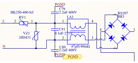 電力儀表電源抗干擾設(shè)計電路