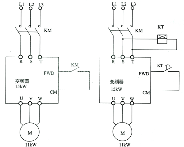 變頻器啟動(dòng)控制電路圖