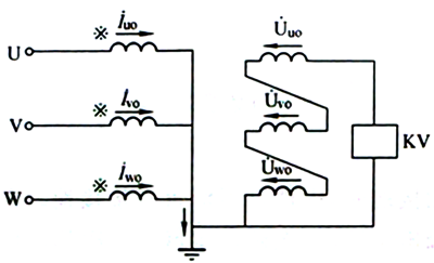 三只單相電壓互感器組成星形接線(xiàn)