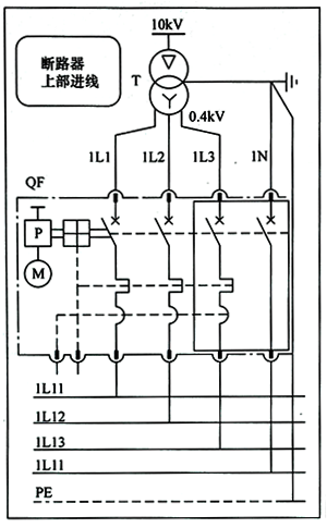 低壓斷路器的上部進線