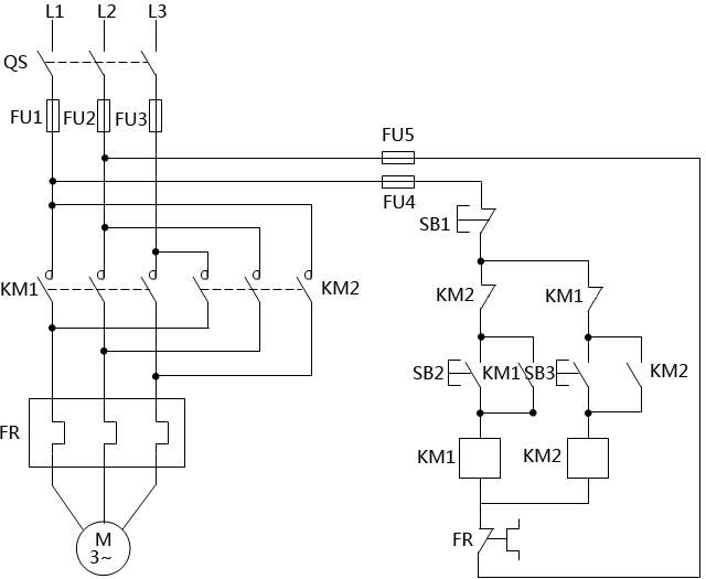 電機(jī)正反轉(zhuǎn)控制電路