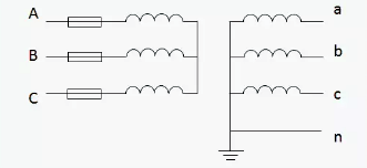 電壓互感器Y/Y接法原理圖