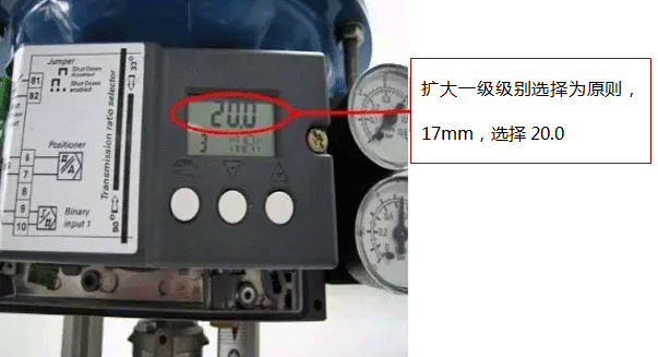 SIPART PS2定位器擴(kuò)大一級別選擇行程