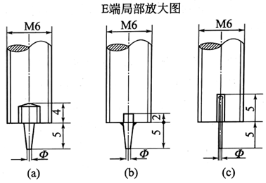 壓力表起針器頂針制作示意圖