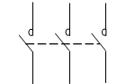 接觸器主觸頭圖形符號