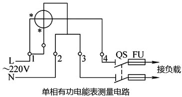 單相有功電能表測(cè)量電路