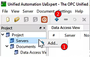 添加 OPCUA Server