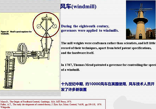 1787年Thomas Mead申請(qǐng)了一個(gè)控制風(fēng)車(chē)速度的調(diào)節(jié)器專(zhuān)利