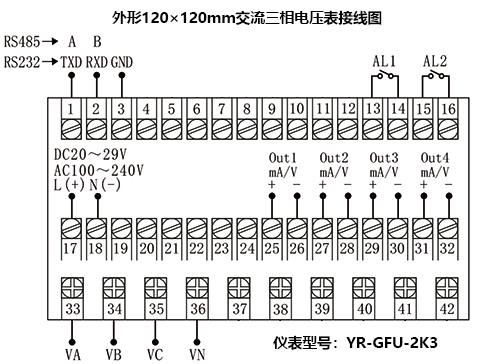 YR-GFU-2K3接線圖