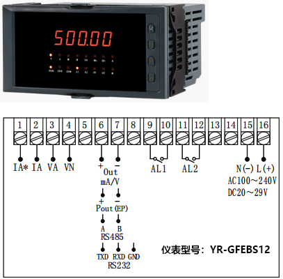 YR-GFEBS12接線圖