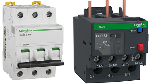 施耐德微斷和熱繼電器