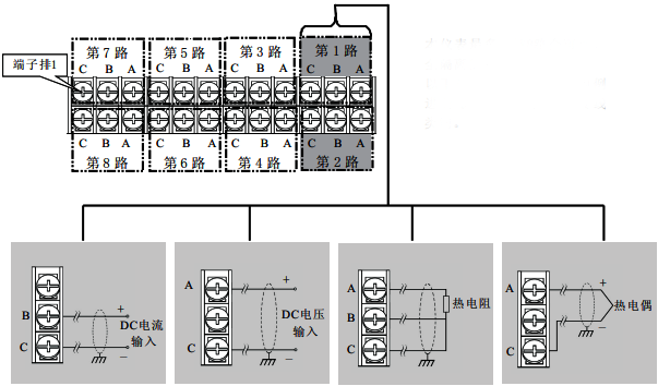 SWP-ASR300模擬信號(hào)輸入接線圖